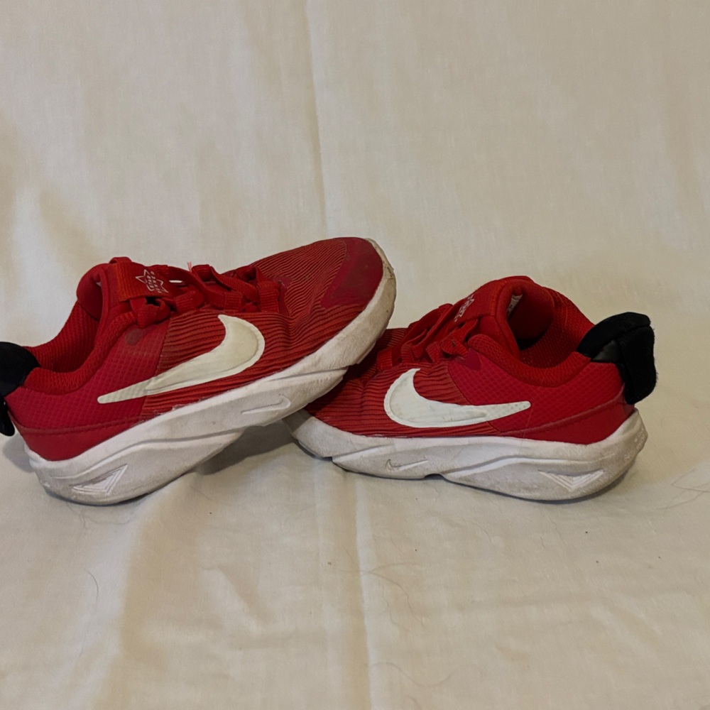 Nike Kids Red and White Athletic Sneakers
